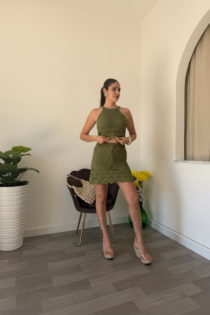 Coordinato in filo corto