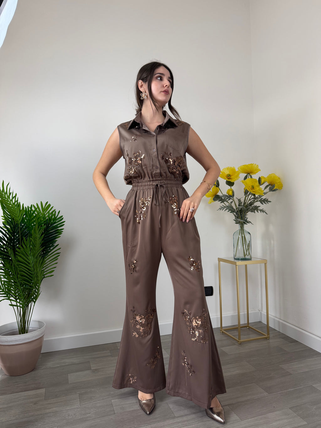 Tuta con Paillettes